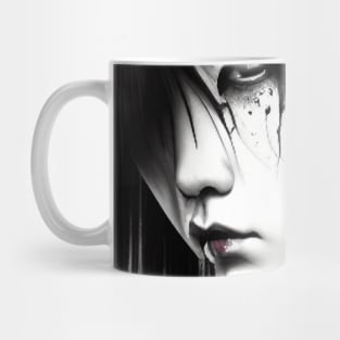 Gothic Girl Ink Art Mug